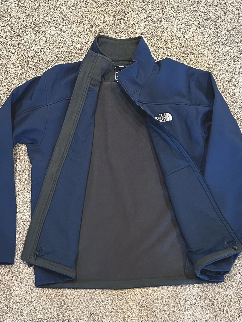The North Face Navy Blue Apex Bionic Softshell Jacket Water Repellent Men’s L